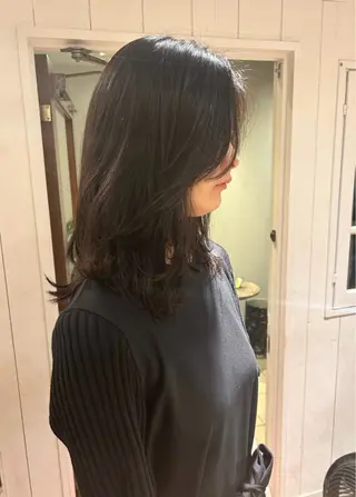 ミディアム ショートカット 募集🌿村岡夢咲のヘアスタイル