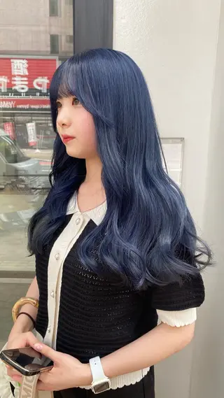 セミロング カラー RURI韓国ボブ 🇰🇷タッセルボブのヘアスタイル