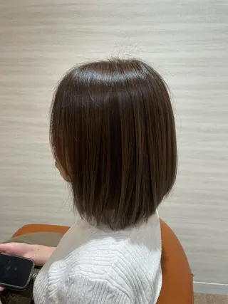 ショート カラー 脱白髪染め白髪ぼかし TERA(寺崎)のヘアスタイル