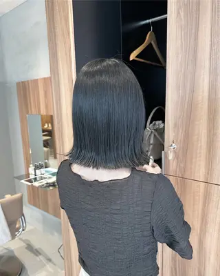 ミディアム 透明感モテ艶髪カラー Gallicaイリサのヘアスタイル