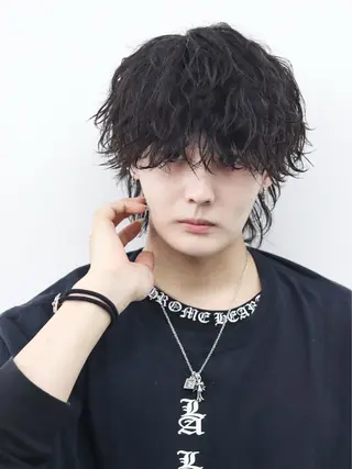 セミロング カラー パーマ ヘアアレンジ メンズ メンズ特化❤️🔥 RIKU❤️🔥のヘアスタイル