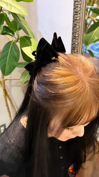 ロング カラー 後藤 凪咲のヘアスタイル