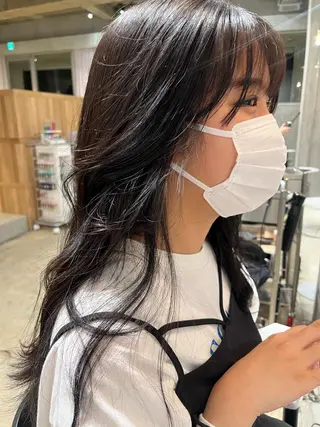 ロング 藤井 美歩/赤髪のヘアスタイル