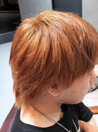 ミディアム カラー メンズ 大江 聖のヘアスタイル