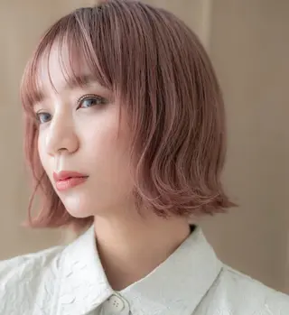ミディアム カラー 艶髪カラー🤍ྀི 強矢 美紗希🩷ྀིのヘアスタイル
