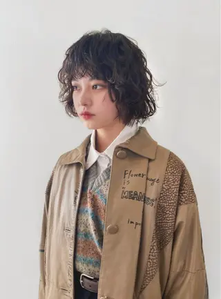 ショート パーマ レイヤー/パーマ /ウルフ/nabeのヘアスタイル