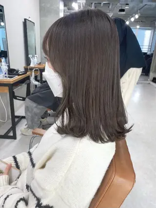 ミディアム カラー 🌷FUKA🌷 まろやかハイトーンのヘアスタイル