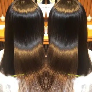 セミロング 高山🐬髪質改善 池袋で縮毛矯正のヘアスタイル