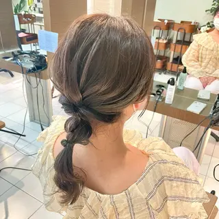 セミロング カラー 透明感カラー/ 寺田千雅子のヘアスタイル