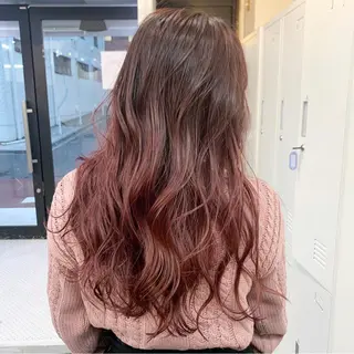 ロング カラー ヘアアレンジ ハイトーン/美髪矯正 🍃大江拓実のヘアスタイル