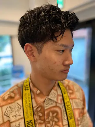 ショート カラー パーマ ヘアアレンジ メンズ CHIC share salon所属・ちこ .のヘアスタイル