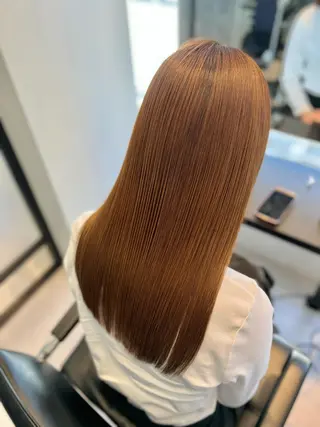 ロング カラー 縮毛矯正　野口 恵のヘアスタイル