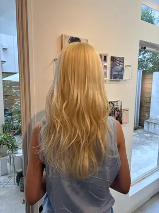 ロング カラー Tsukasa/ ハイトーン/寒色のヘアスタイル