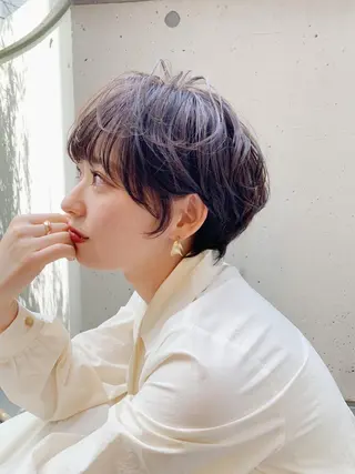 ショート カラー パーマ パルタージュ大宮East所属・✨森下 直弥✨ 店長🤩のヘアスタイル