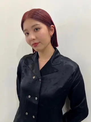 ミディアム カラー レイヤー/ 透明感SHIMAのヘアスタイル