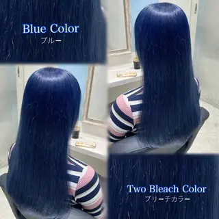ロング カラー ハイトーンカラー/ 青髪/💙みずき💙のヘアスタイル