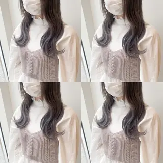 セミロング カラー 【カラー指名No 1✨】原田響のヘアスタイル