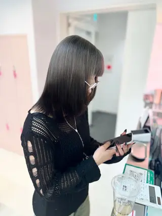 カラー 上品うるツヤ韓国ヘア 🤍Hanaのヘアスタイル