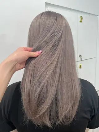 ロング カラー CHAINON所属・🤎HAZUKI🤎 ハイトーン✨のヘアスタイル