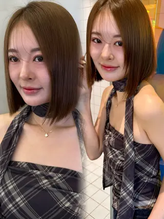 ミディアム ✨心斎橋髪質改善 ボブ鈴木佑弥✨のヘアスタイル