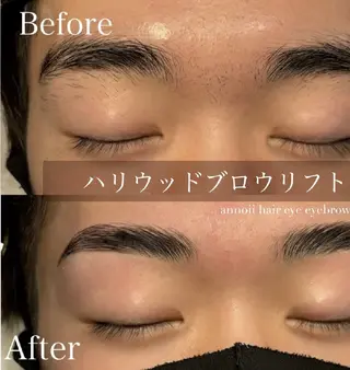 アイブロウ メンズ annoii hair eye nail所属・annoii _pomのヘアスタイル