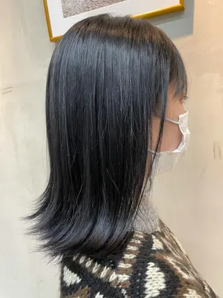 ミディアム カラー mee.表参道所属・ボブ/ショート /パーマ/shinのヘアスタイル