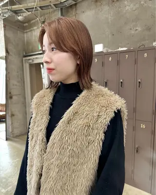 ミディアム 森綱 悠 /ボブ/ブリーチのヘアスタイル