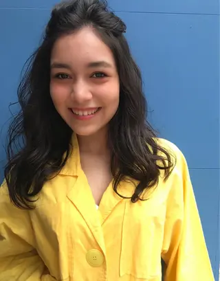 セミロング パーマ ニュアンスヘア☆樋口 希世☆のヘアスタイル