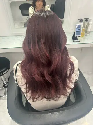 ロング カラー 🩷暖色カラー🩷 BONのヘアスタイル