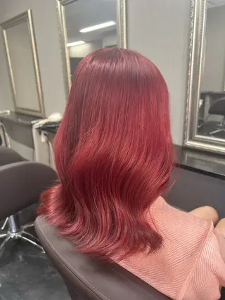 ミディアム カラー ハイトーンカラー 坂本 翼のヘアスタイル