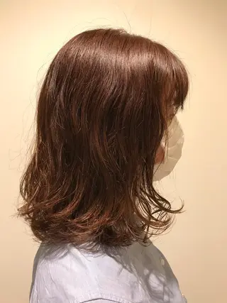 ミディアム パーマ LUCAS所属・fuchigami suzunoのヘアスタイル