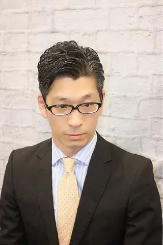 ミディアム カラー メンズ メンズスタイル特化 増田祐二のヘアスタイル