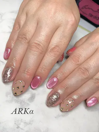 ミディアム ネイル Nailsalon ARKαのネイルデザイン