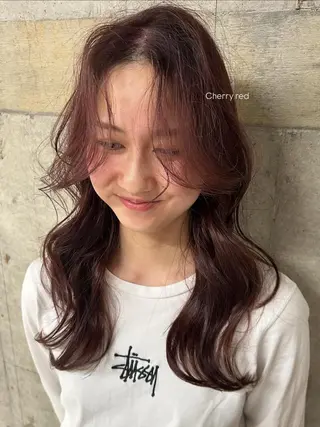 カラー カエデ⭐︎ ブリーチモデル大募集のヘアスタイル