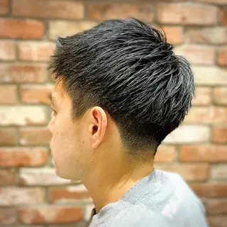 ショート メンズ HIROGINZAプレミアムバーバー赤坂店所属・田中 千恩のヘアスタイル
