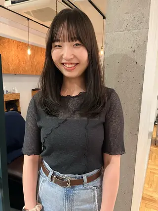 セミロング カラー 暖色/パーマ 🌼クニトウメイのヘアスタイル