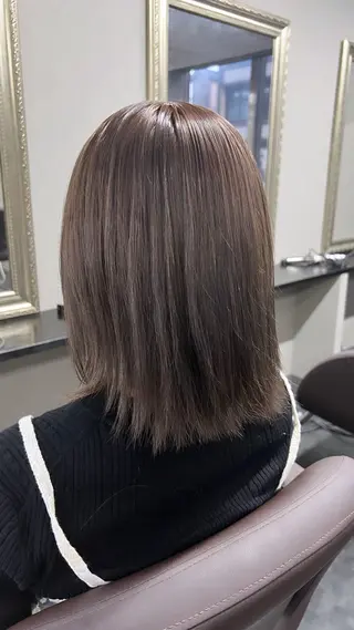 ミディアム カラー ハイトーンカラー 坂本 翼のヘアスタイル