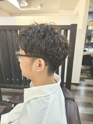 ミディアム パーマ Les Garcons所属・大人モテ髪／ 🍃ともき🍃のヘアスタイル