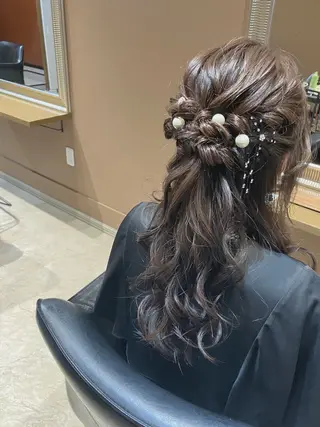 ヘアアレンジ あかり🌷ナチュラル 、透明感カラーのヘアスタイル