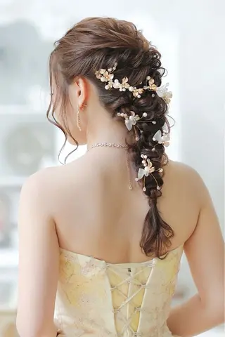 ロング ヘアアレンジ 💫お呼ばれヘア💫 髪質改善✨トモエ市川のヘアスタイル