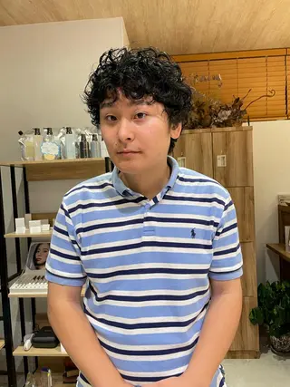 ショート パーマ メンズ パーマ指名No1 /namiのヘアスタイル