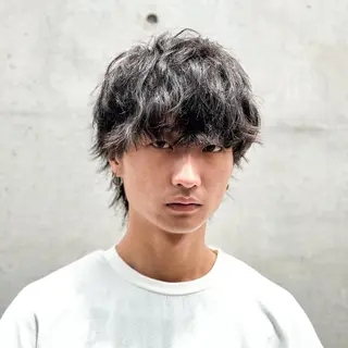 ミディアム メンズ レディースモデル 募集中/下村迅のヘアスタイル