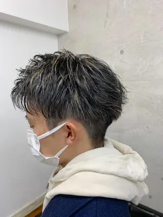 ショート カラー メンズ クセを最大限に活かす メンズパーマ奈良大祐のヘアスタイル