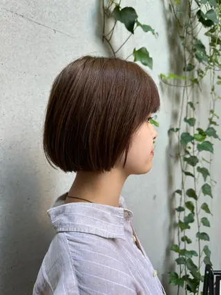 ショート カラー 似合わせカット /パーマ岡本淳平のヘアスタイル