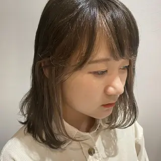ミディアム カラー ブリーチ/ヘアケア/ 艶髪/イギチハルのヘアスタイル