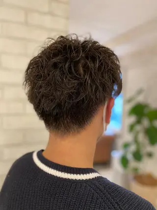 パーマ メンズ 田中 アキオのヘアスタイル