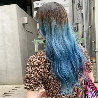 ロング カラー ヘアアレンジ ハイトーン/美髪矯正 🍃大江拓実のヘアスタイル