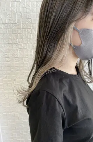 セミロング カラー 🎀miyu🎀池袋 レイヤーカット🎀のヘアスタイル