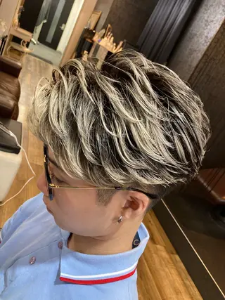 ショート カラー メンズ 松本爽汰/メンズ特化 /メンズパーマのヘアスタイル