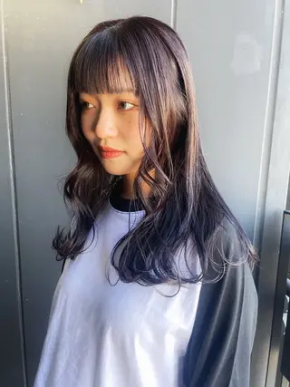 セミロング カラー ヘアアレンジ SALOWIN原宿ash店所属・理想のハイトーンへ 🌙サイダサキのヘアスタイル